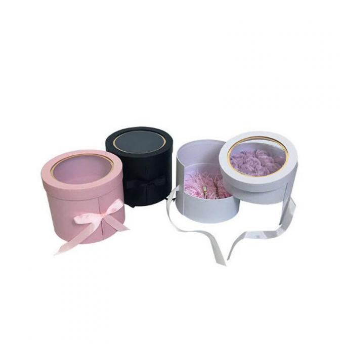 İpek Kurdele PVC Pencere Karton Çiçek Kutuları Ofset Baskı 0
