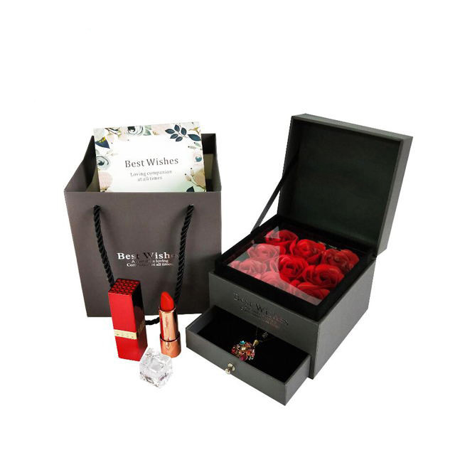 250g Sanat Kağıdı Çiçek Paketleme Hediye Kutuları 0.3kg OEM ODM 0